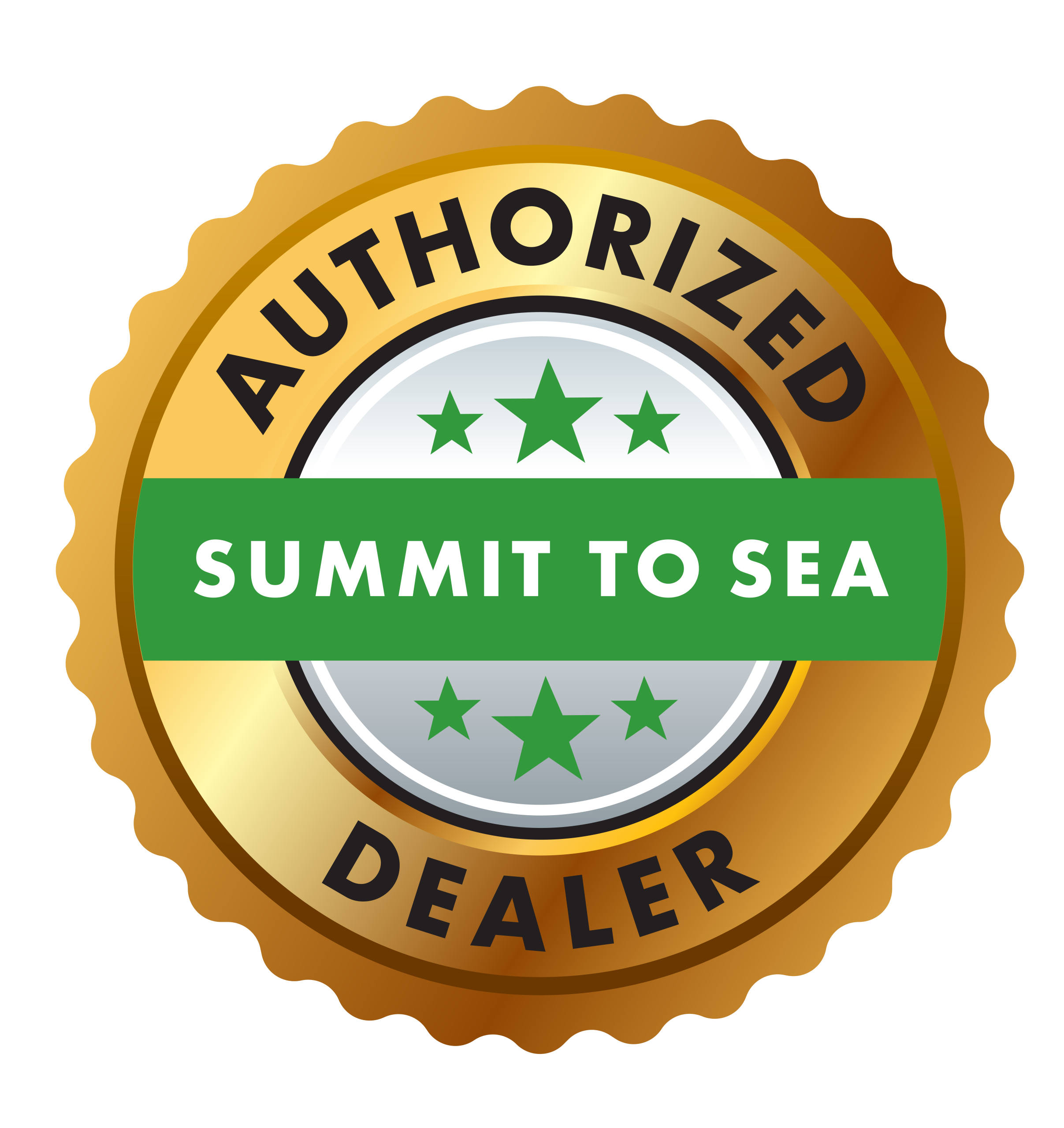 Authorized Summit to Sea Dealer Badge